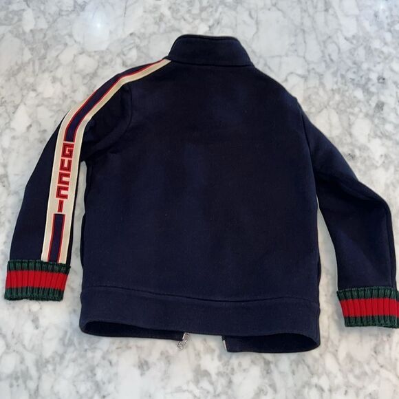 GUCCI BOYS LOGO ZIP UP SWEATSHIRT 5 - Picture 7 of 7